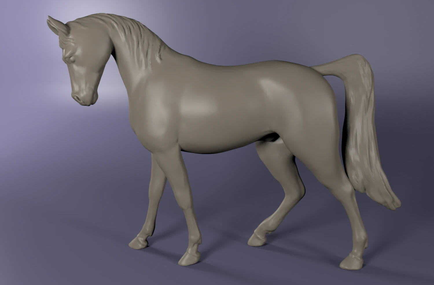 horse 3D Print Model .c4d .max .obj .3ds .fbx .stl .blend 
