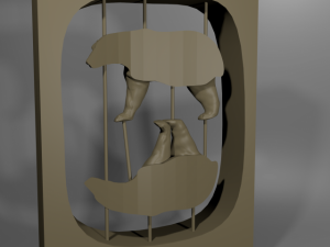 polar bear Model Cetak 3D