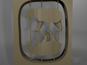 polar bear Model Cetak 3D