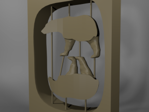 polar bear Model Cetak 3D