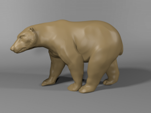 polar bear Model Cetak 3D