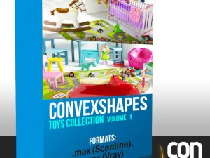 장난감 컬렉션 vray 3D 모델