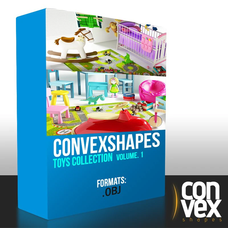 toys collection obj 3D Model .c4d .max .obj .3ds .fbx .stl .blend 