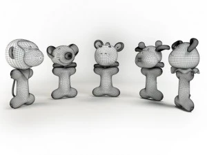 toys collection obj 3D Model
