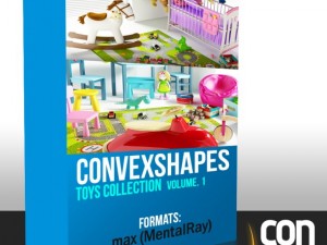 toys collection mentalray Modèle 3D