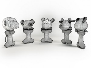 toys collection mentalray 3D Модель