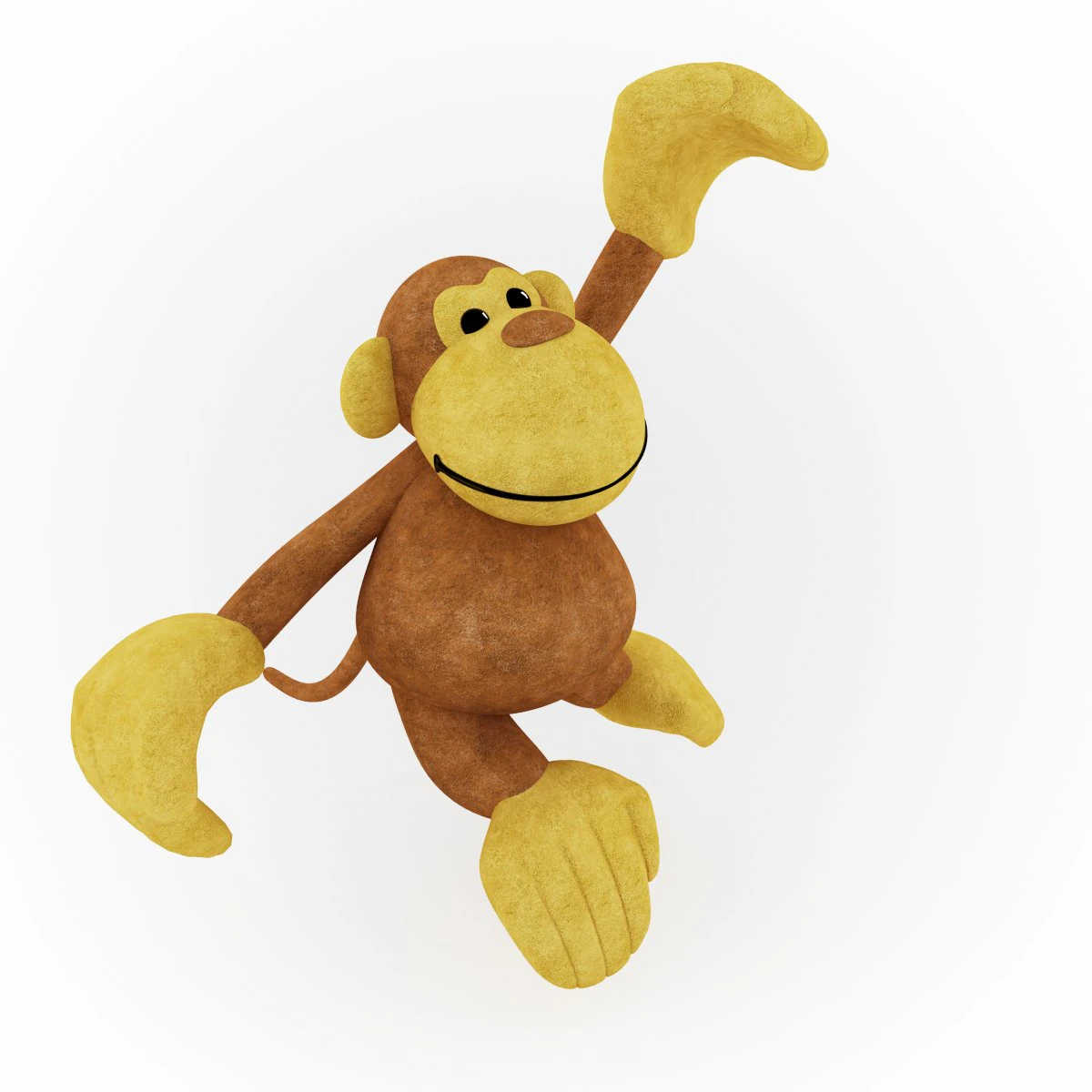 monkey toy 3D Model .c4d .max .obj .3ds .fbx .stl .blend 