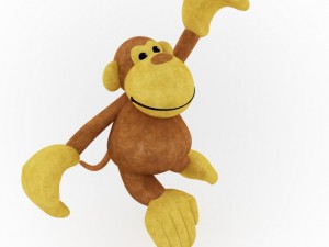monkey toy 3D मॉडल