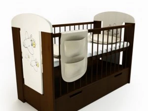 babybedje jongen 3D Model