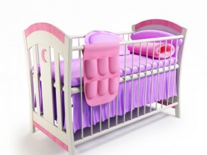 baby cot girl 3D Model