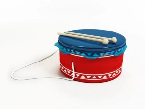 아기 드럼 3D 모델