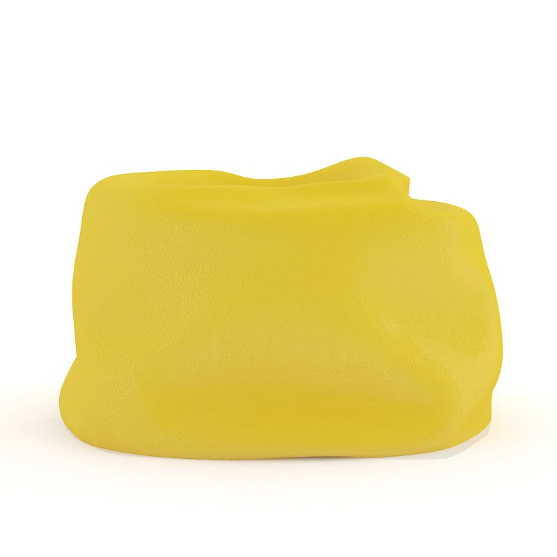 pouf yellow 3D Model .c4d .max .obj .3ds .fbx .stl .blend 