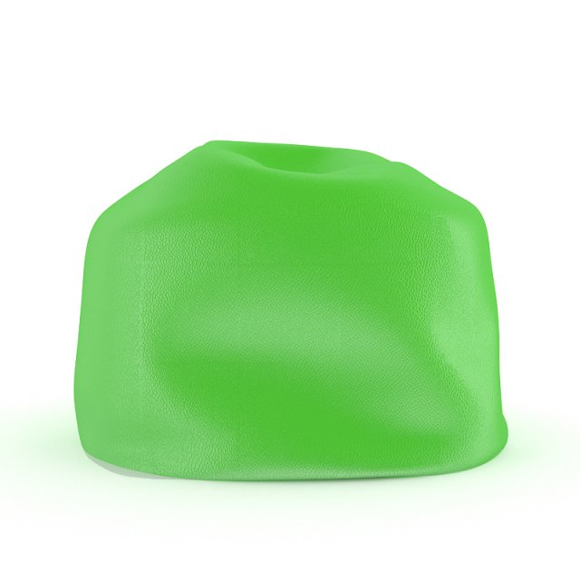 pouf green Model 3D .c4d .max .obj .3ds .fbx .stl .blend 
