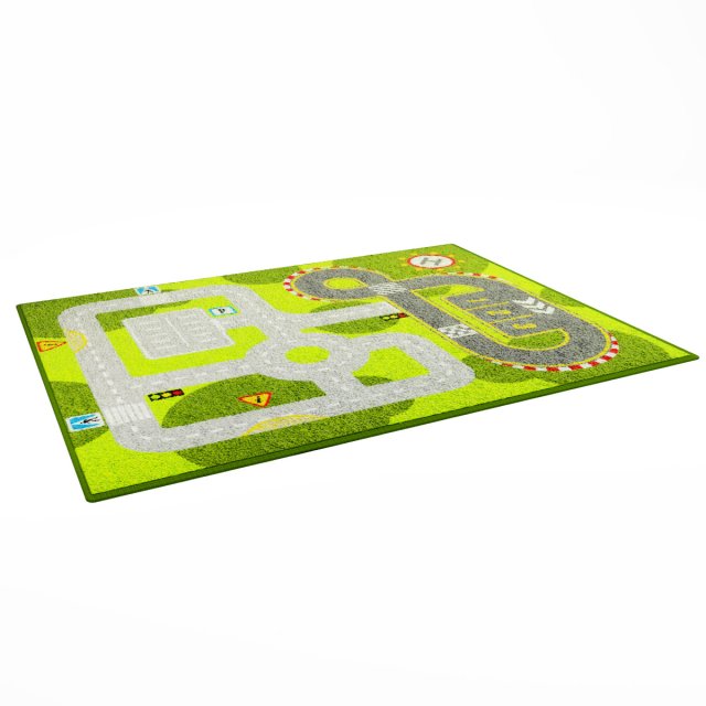 kids rug 3D Model .c4d .max .obj .3ds .fbx .stl .blend 