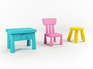 kids chairs Modèle 3D