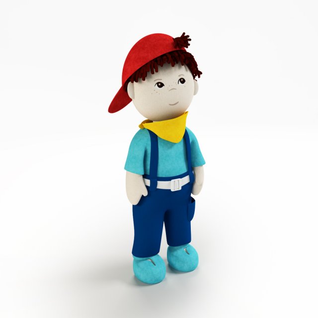doll boy Modelo 3D .c4d .max .obj .3ds .fbx .stl .blend