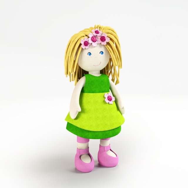 doll 3Dモデル .c4d .max .obj .3ds .fbx .stl .blend 