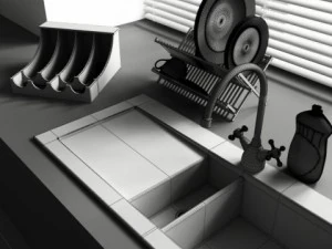 convexshapes kitchen decoration volume 1 3D Model
