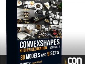 convexshapes kitchen decoration volume 1 3D Model