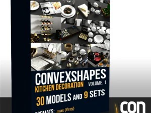 convexshapes decora&ccedil;&atilde;o de cozinha volume 1 Modelo 3D
