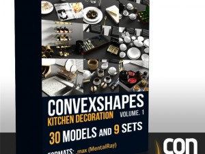 convexshapes kitchen decoration volume 1 3D Model
