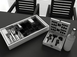 convexshapes kitchen decoration volume 1 3D Model