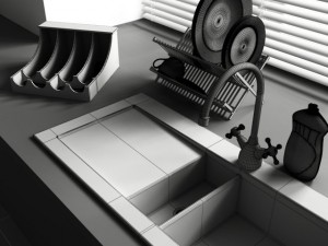 convexshapes kitchen decoration volume 1 3D Model