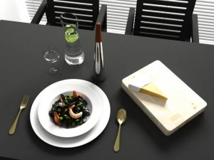 convexshapes kitchen decorationsset2 3D Model