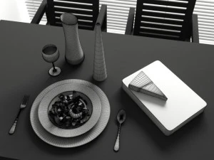 convexshapes kitchen decorationsset2 3D Model