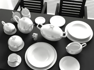 convexshapes kitchen decorationsset6 3D Model
