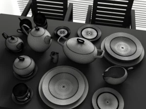 convexshapes kitchen decorationsset6 3D Model