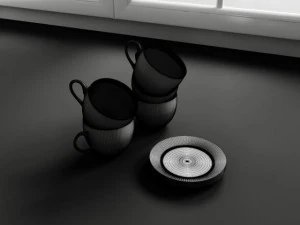 convexshapes kitchen decorationsset6 3D Model