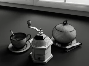 convexshapes kitchen decorationsset8 3D Model