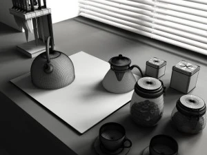 convexshapes kitchen decorationsset9 3D Model