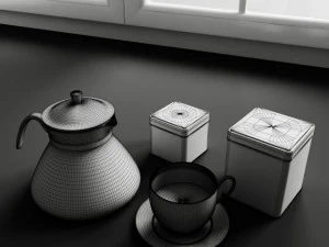 convexshapes kitchen decorationsset9 3D Model