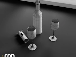 convexshapes   kitchen decorations  wine 3D Model