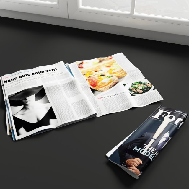 convexshapes   kitchen decorations  newspaper Modello 3D .c4d .max .obj .3ds .fbx .stl .blend 