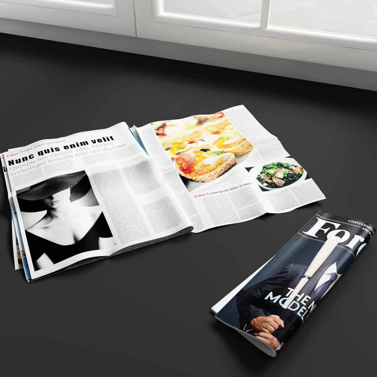 convexshapes   kitchen decorations  newspaper 3D Model .c4d .max .obj .3ds .fbx .stl .blend 