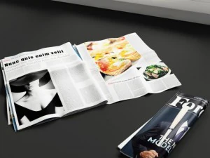 convexe vormen keukendecoratie krant 3D Model