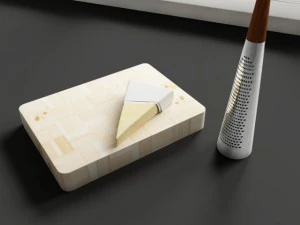 convexe vormen keukendecoratie parmezaanse kaas 3D Model