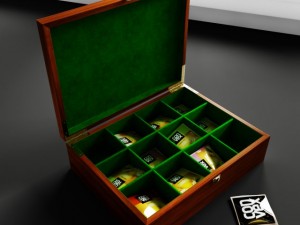 convexshapes   kitchen decorations  box for tea 3D Модель