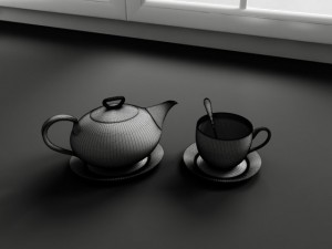 convex  kitchen decorations  teapot  cup Modelo 3D