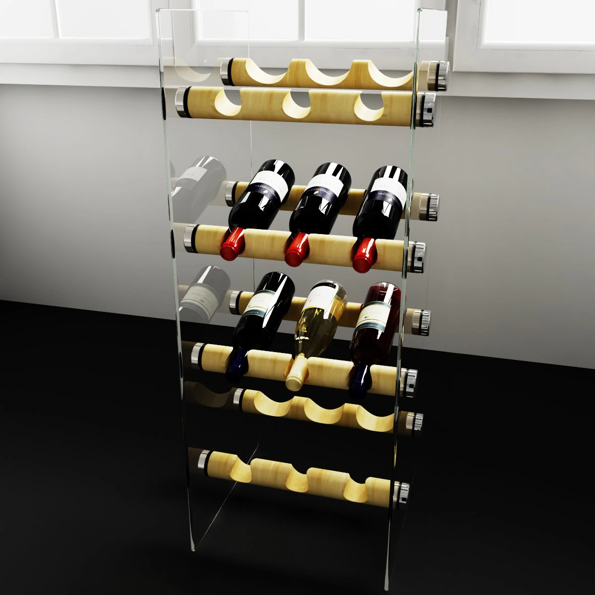 convexshapes   kitchen decorations  wine rack 3D Model .c4d .max .obj .3ds .fbx .stl .blend 