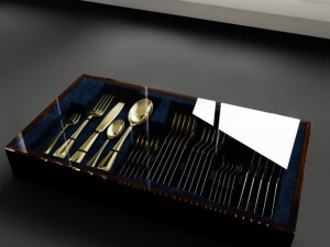 convexshapes   kitchen decorations  cuttlery box 3D Модель