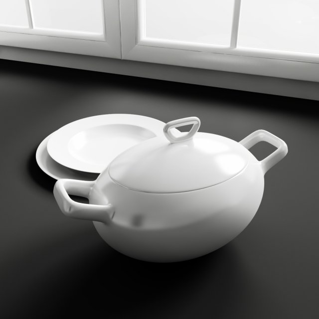 convexshapes   kitchen decorations  soup tureen 3D मॉडल .c4d .max .obj .3ds .fbx .stl .blend 
