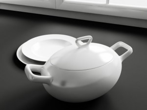 convexshapes   kitchen decorations  soup tureen Modèle 3D