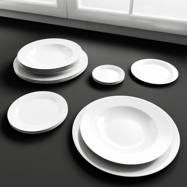 convexshapes  kitchen decorations  dinner plates 3D Model .c4d .max .obj .3ds .fbx .stl .blend 