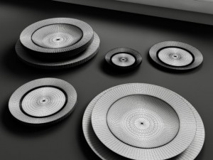 convexshapes  kitchen decorations  dinner plates 3D Model