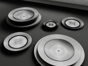 convexshapes  kitchen decorations  dinner plates 3D Model