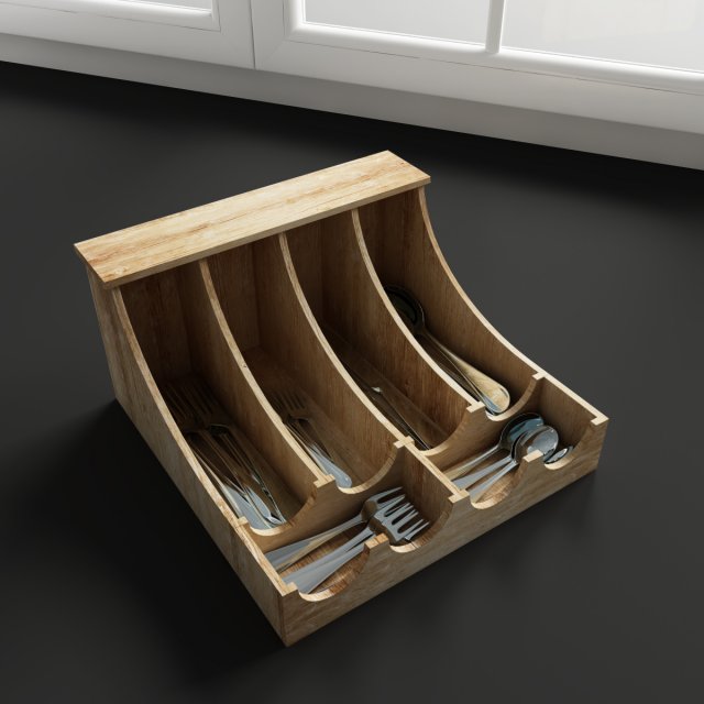 convexshapes   kitchen decorations  cutlery box 3D 模型 .c4d .max .obj .3ds .fbx .stl .blend 